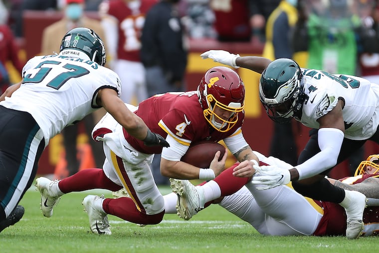 Taylor Heinicke will be at quarterback for the Washington Commanders when they face the Eagles. He is 2-1 since taking over for the injured Carson Wentz.