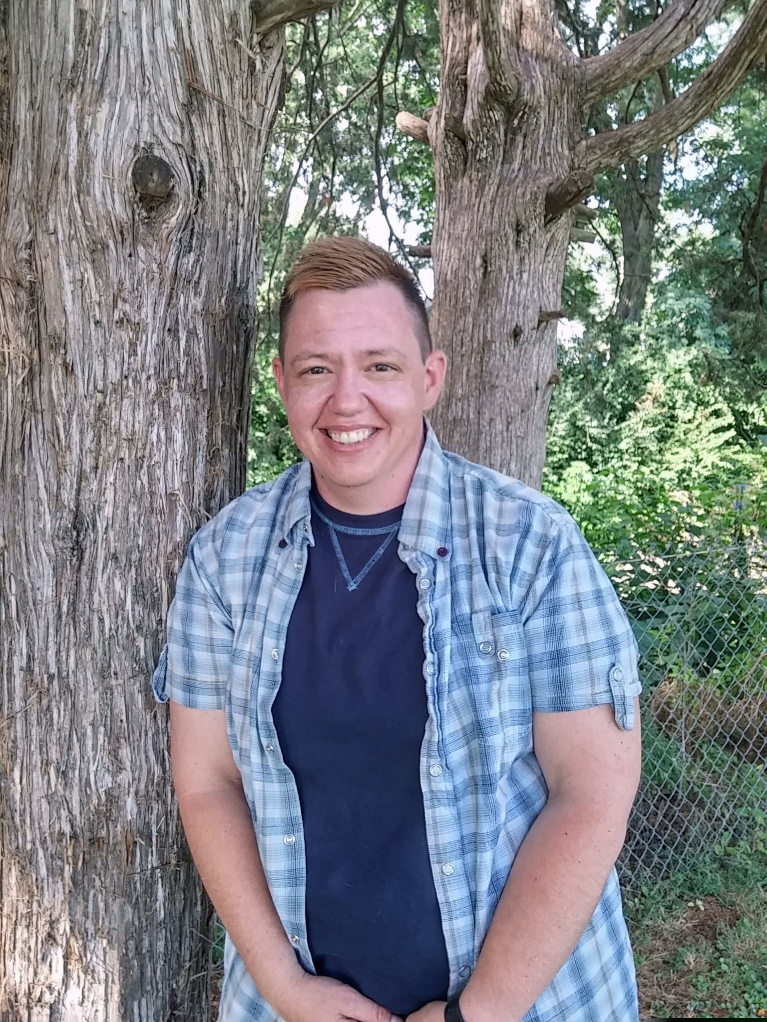 This photo provided by the American Civil Liberties Union shows former Iowa prison nurse Jesse Vroegh. An Iowa jury on Wednesday, Feb. 13, 2019, ruled that a warden discriminated against Vroegh, who is transgender, by refusing to let him to use men’s bathrooms and locker rooms at work. The verdict is the first of its kind in Iowa. (Veronica Fowler / ACLU of Iowa via AP)
