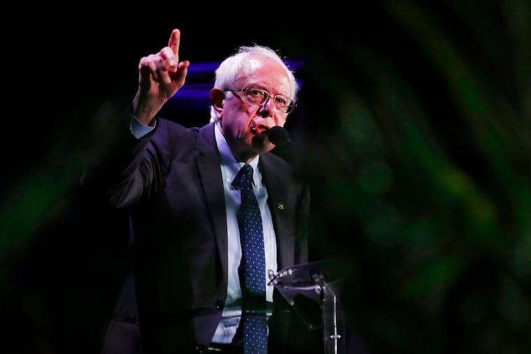 Democratic presidential candidate Sen. Bernie Sanders, I-Vt.,speaks during a forum on Friday, June 21, 2019. On Monday he proposed wiping out $1.6 trillion in student loan debt.