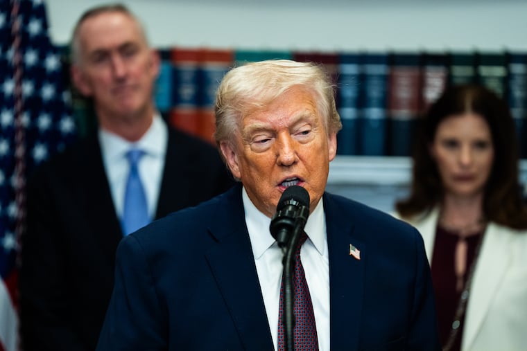 President Donald Trump at a drug-pricing announcement in December.