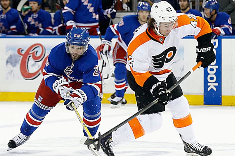 Flyers forward Jason Akeson. (Yong Kim/Staff Photographer)