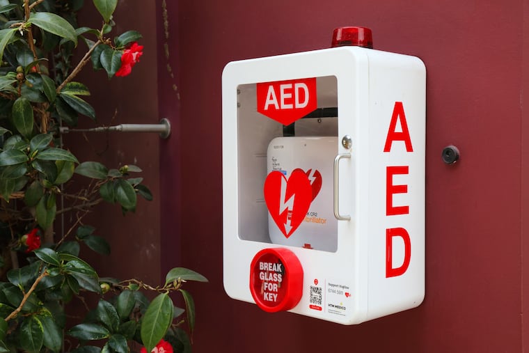 Automated External Defibrillator AED unit.