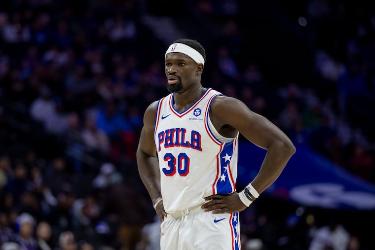 Adem Bona is averaging 4.8 points and 4.4 rebounds across 65 games for the Sixers this season.