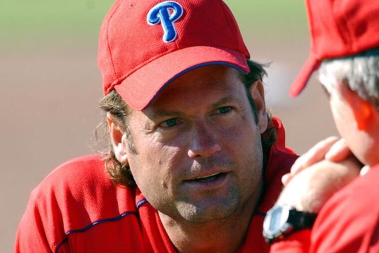 Darren Daulton at Phillies spring training back in 2004. (G.W. Miller III/Staff file photo)