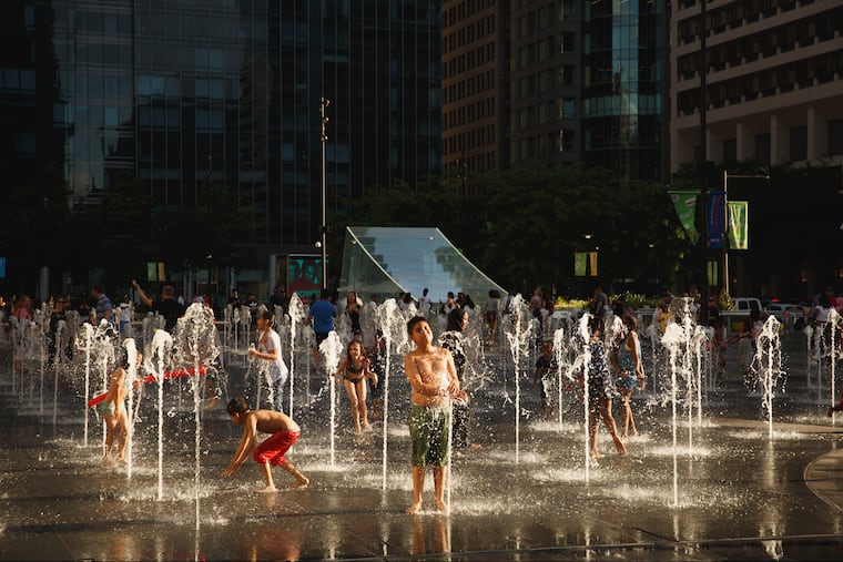 The three-foot-high fountains at Dilworth Park invite you to cool down and let loose like a carefree kid.