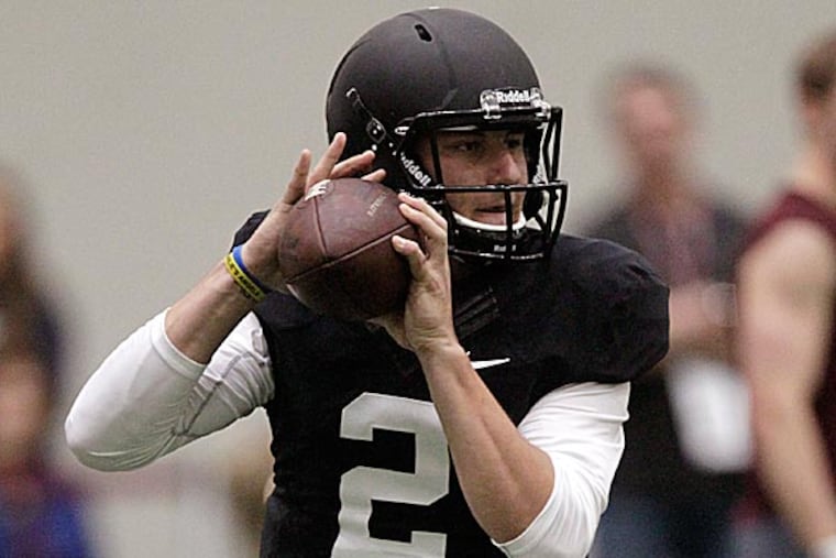 Texas A&M quarterback Johnny Manziel. (Patric Schneider/AP)