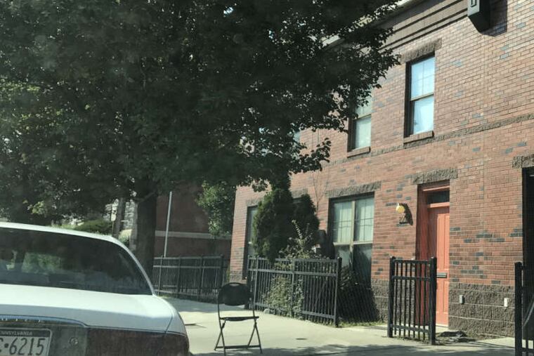 The North Philadelphia home where Felicia Hickson is alleged to have jumped from a window with her toddler son.