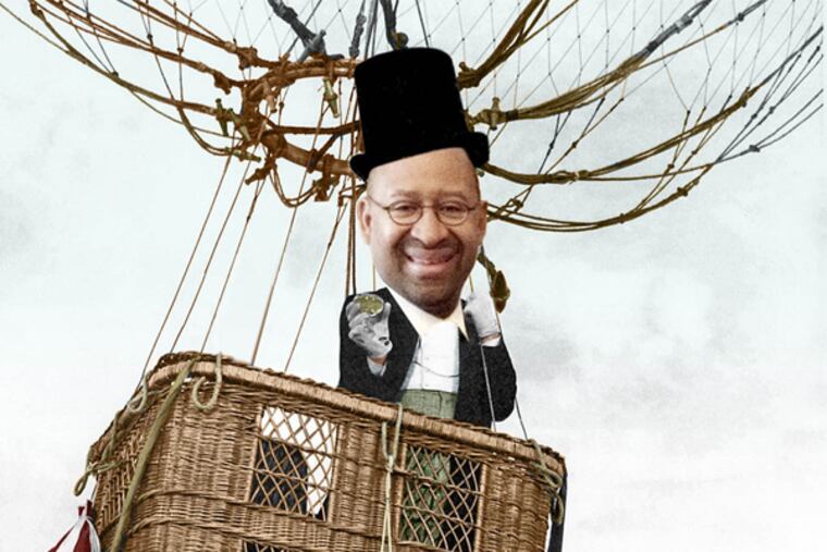 Since taking office in 2008, Mayor Nutter's travels outside Pennsylvania have cost Philly taxpayers $243,000, according to records obtained through a Right to Know request. (Daily News photo illustration)