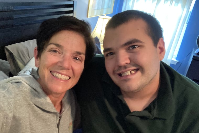 Laura Colnes with her son, Sammy.