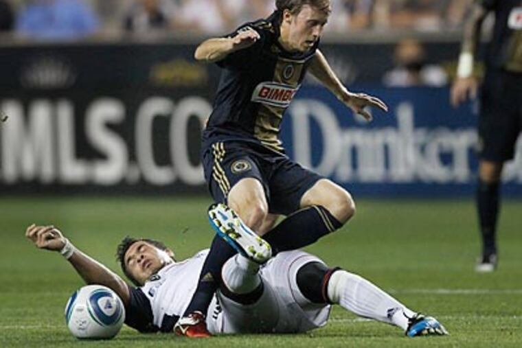 The Union had to rally from a three-goal halftime deficit just to salvage a tie against New England. (Michael S. Wirtz/Staff Photographer)