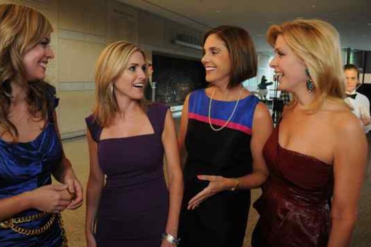 "Action News" coworkers (from left) Kristie Gonzales, Ali Gorman, Amy Buckman, and Karen Rogers meet up at the National Constitution Center. They were there Wednesday for Philadelphia Magazine's Best of Philly party.