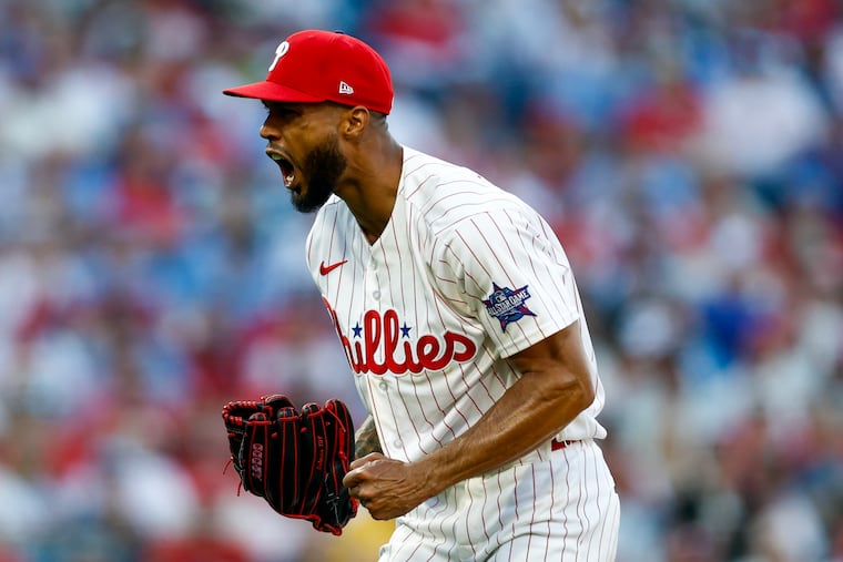 Cristopher Sánchez pitched six shutout innings against the Rangers on Thursday with 10 strikeouts and no walks.