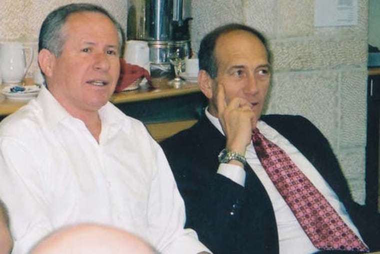 The Gatekeepers Top photo: Yuval Diskin
Photo by Avner Shahaf, Courtesy of Sony Pictures Classics
Bottom photo
Left to right: Yuval Diskin, Avi Dicther and Ehud Olmert
Photo courtesy of Yuval Diskin/Sony Pictures Classics