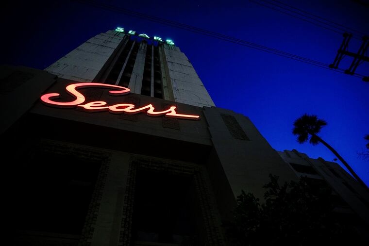 The Sears, Roebuck Co. mail order building, where a Sears Holdings Co. retail store operates on the ground floor, in the Boyle Heights neighborhood of Los Angeles.
