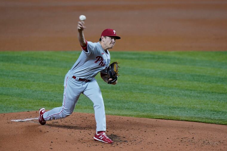 Phillies starter Spencer Howard left with an apparent injury in the fourth inning Saturday night.
