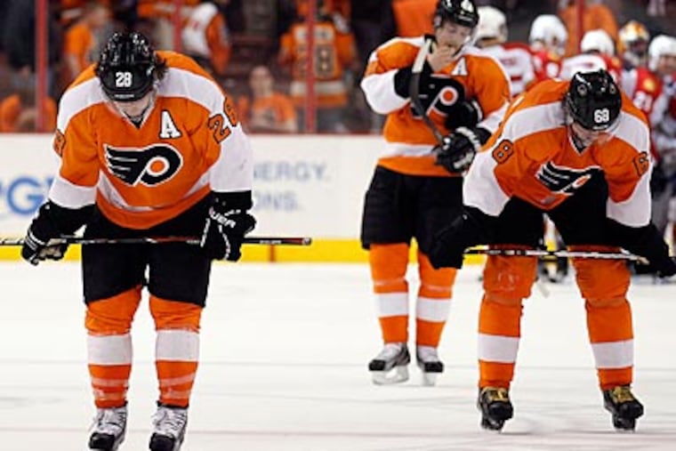 The Flyers' offense has scored on only two of its last 19 power play opportunities. (Yong Kim/Staff Photographer)