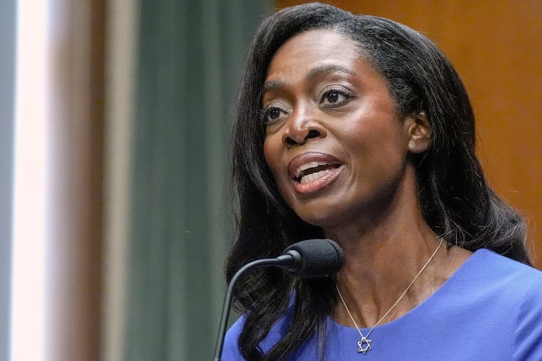 Erica Schwartz testifies during a Senate Health, Education, Labor, and Pensions committee confirmation hearing to be the director of the Centers for Disease Control and Prevention on Capitol Hill, Wednesday, July 15, 2026, in Washington.