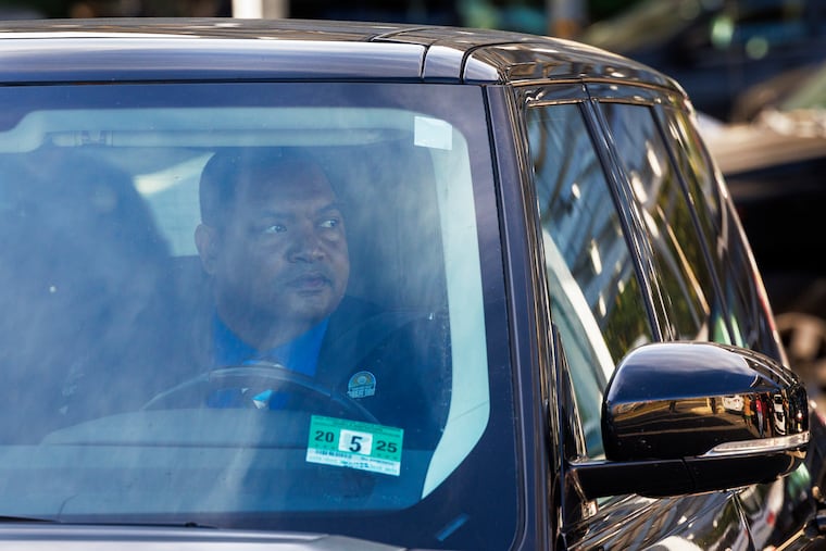 Atlantic City Mayor Marty Small leaving the Atlantic County Criminal Courthouse in Mays Landing on Oct. 10, 2024.