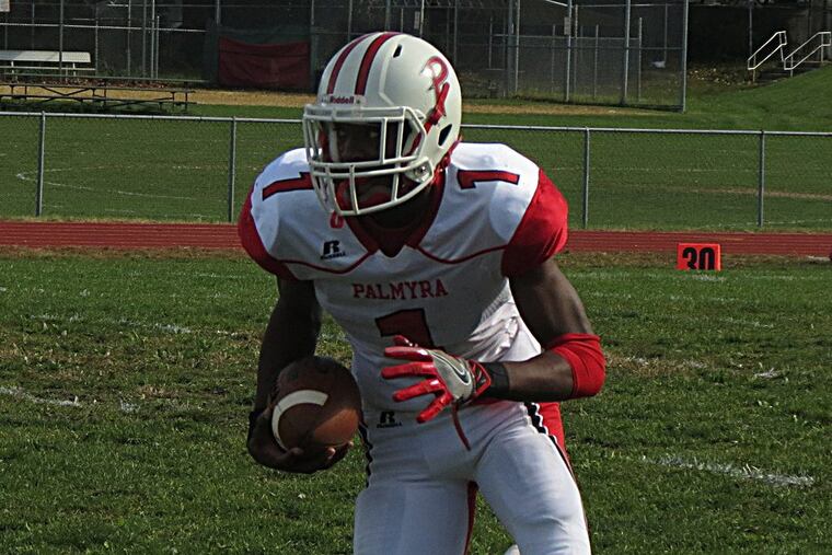 Palmyra's Taj Harris has excelled at quarterback and receiver during his high school career.