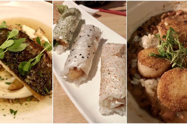 Where did Craig LaBan eat all these seafood dishes?