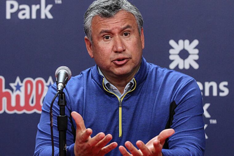 Phillies Director of Amateur Scouting Johnny Almaraz. (Steven M. Falk/Staff Photographer)