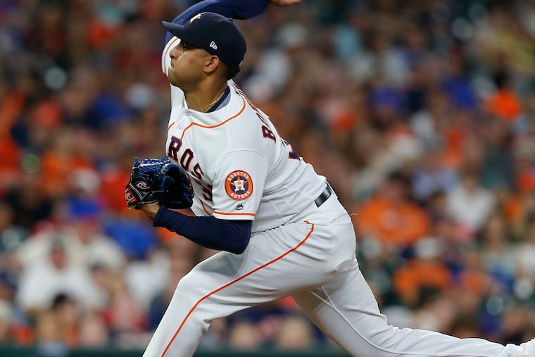 Hector Rondon recorded 15 saves for the Houston Astros in 2018. The Phillies signed him to a minor-league contract on Tuesday.