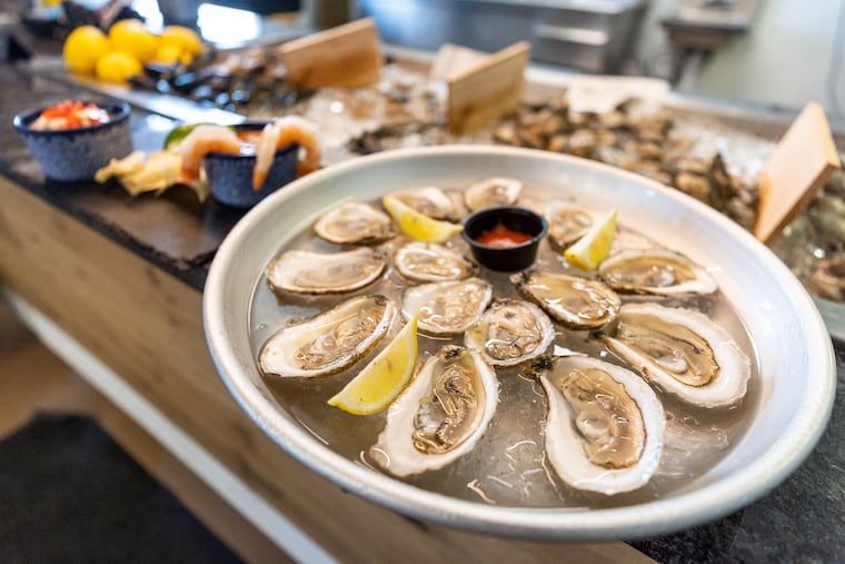 A few Sugar Shack Oysters at the Barnegat Oyster Collective in Barnegat, N.J., on Friday, June 14, 2024.