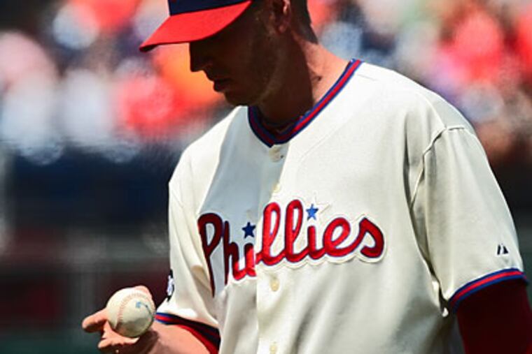Roy Halladay wasn't great yesterday, but the Phillies still won. (David M Warren/Staff Photographer)