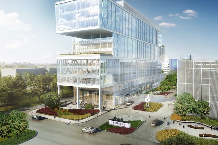 Artist's rendering of planned Metroplex Two office building in Plymouth Meeting.