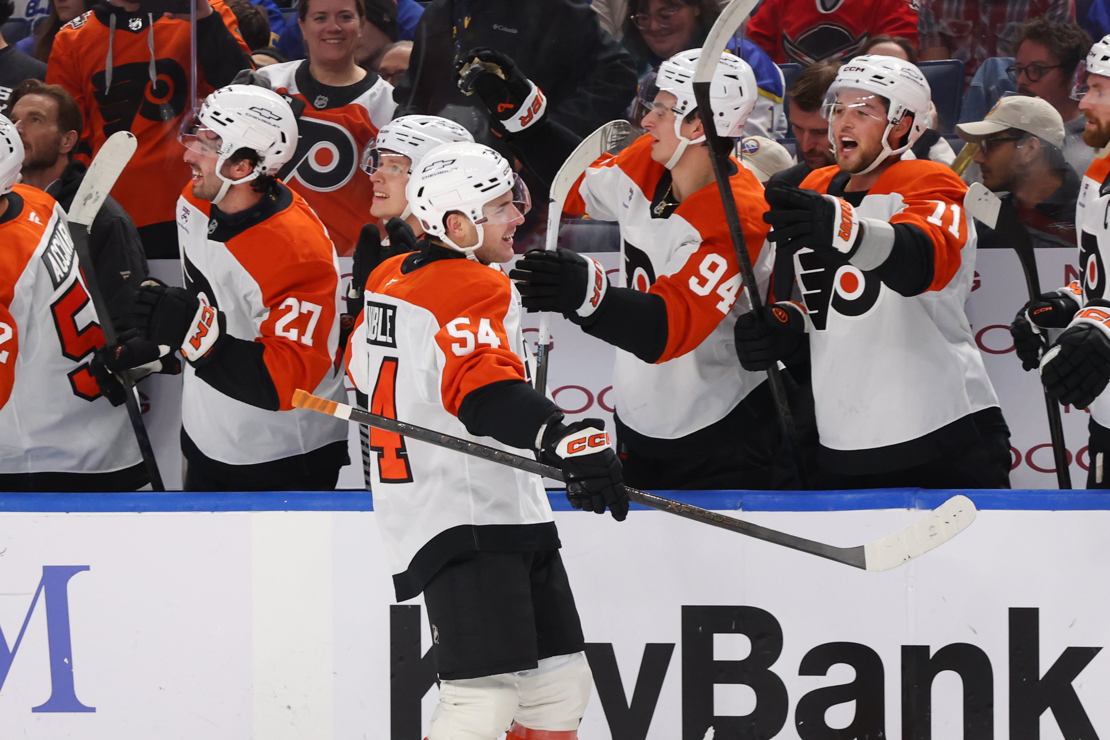 Cole Knuble Scores First Two NHL Goals in Flyers’ Win Over Sabres