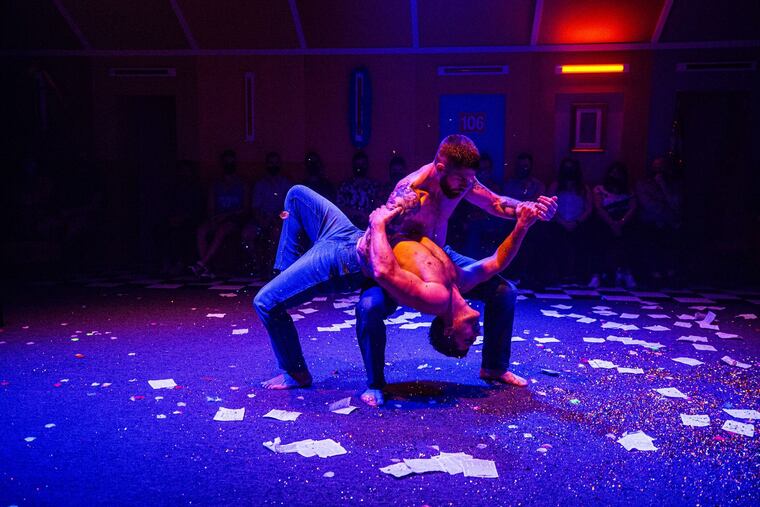 Motel Montana at The Latvian Society of Philadelphia, with Gunnar Montana dipping Teddy Fatscher.