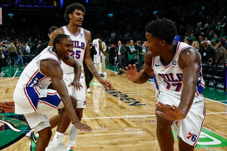 Sixers guard VJ Edgecombe and Tyrese Maxey combined to score 74 points as they defeated the Boston Celtics 117-116 at TD Garden.