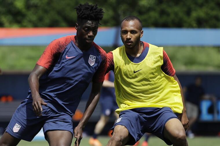 Julian Green (right) is back with the United States men’s national soccer team for the first time since Jurgen Klinsmann was fired in late 2016.