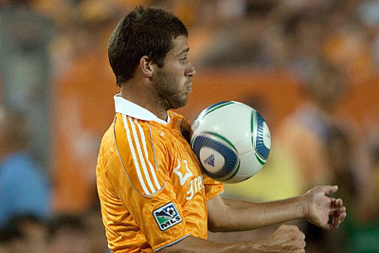 Houston's Colin Clark was caught uttering a homophobic epithet in a nationally-televised game Friday. (Jon Eilts/AP file photo)