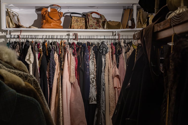 Designer clothes, bags, and other accessories are displayed at Pure Couture in Haddonfield, N.J. on Thursday, Oct. 15, 2026.