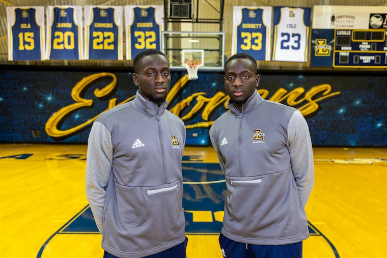 Twin brothers Hassan (left) and Fousseyni Drame, 22, are the newest additions to La Salle's basketball program.
