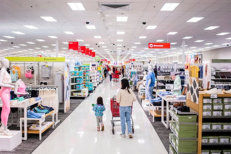 Shoppers at a renovated Target store in Paramus, N.J., on April 7, 2026. The improvements are part of a $5 billion capital investment plan at the chain.