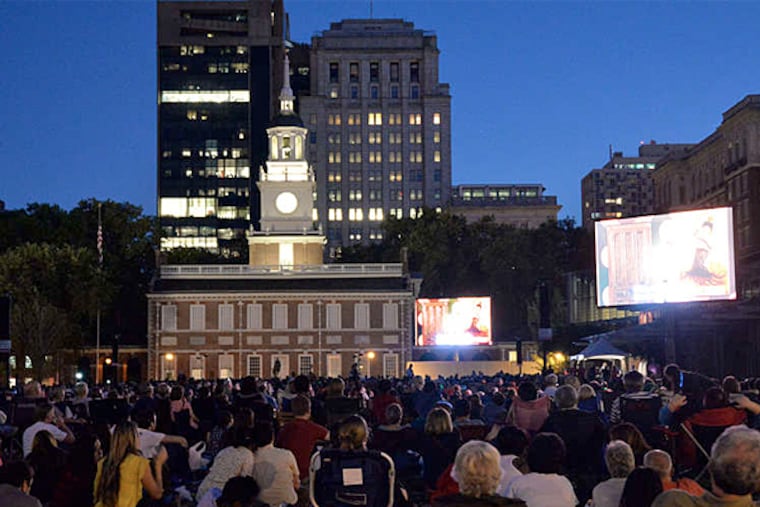 Enjoy "La traviata" on the Independence Mall lawn on Oct. 3. (HughE Dillon)