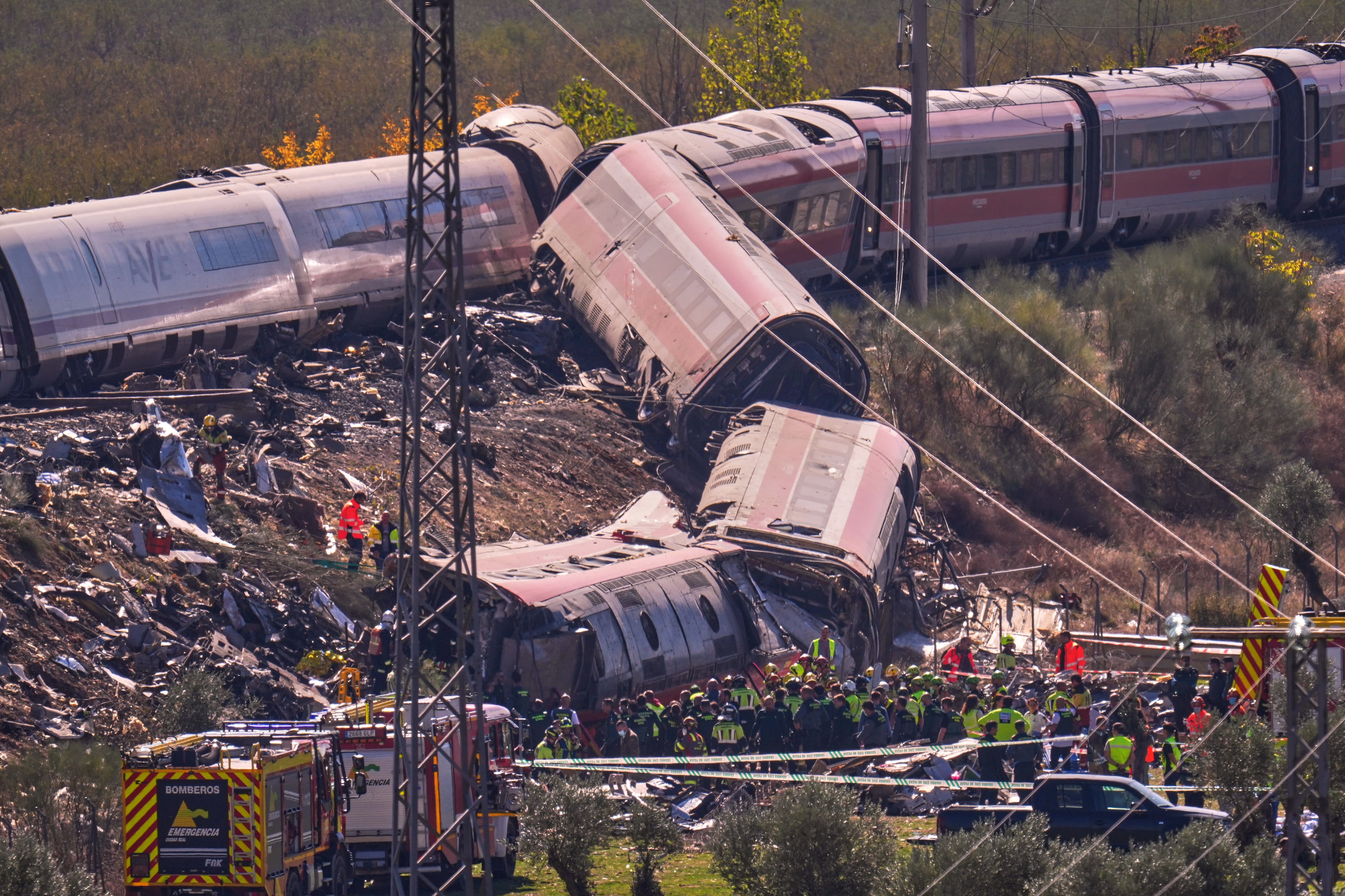High-speed train collision kills at least 68 in Spain’s 2nd deadly rail crash this year