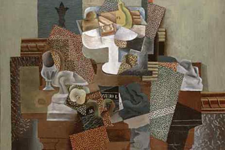 Picasso’s “Still Life With Compote and Glass,” 1914-15. (Columbus Museum of Art)