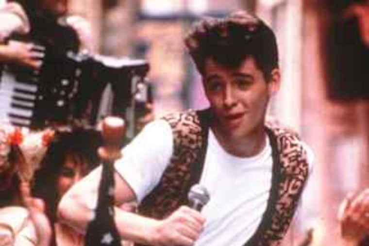 Matthew Broderick in John Hughes' "Ferris Bueller's Day Off." The writer-director said he "stumbled" into movies in 1983.