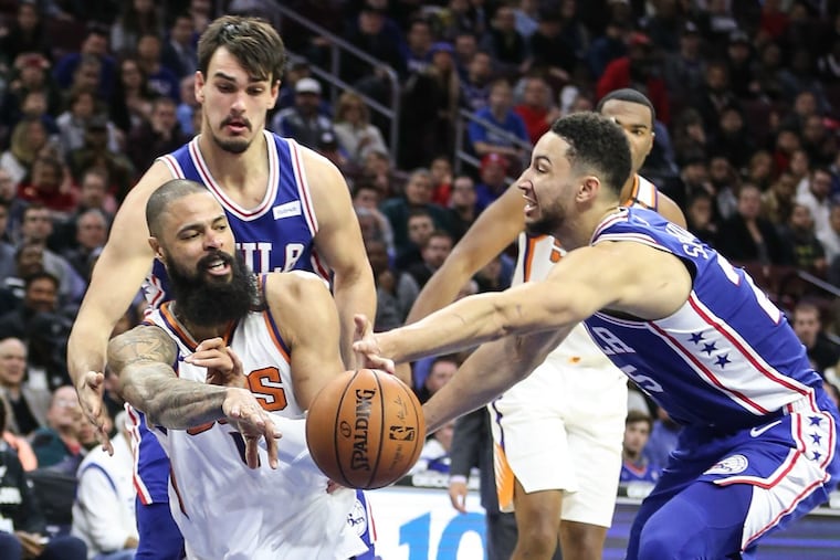 Dario Saric (top left) and Ben Simmons (right) will participate in the Rising Stars Challenge.