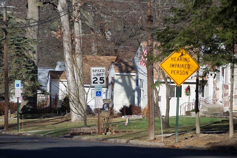 A street view of homes along Curtis Avenue in Abington.