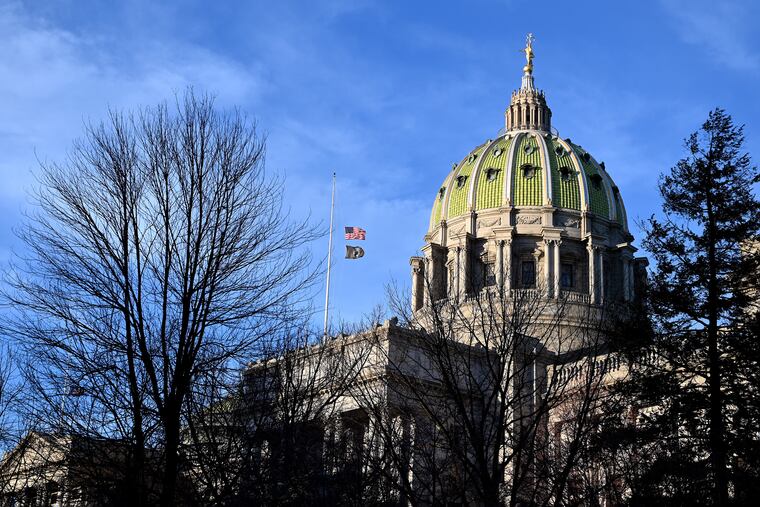 The Pennsylvania state Capitol.