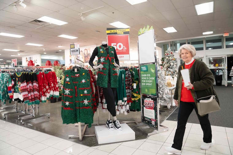 A shopper browses through Kohl's department store for Black Friday deals, Nov. 28, 2025, in Woodstock, Ga.
