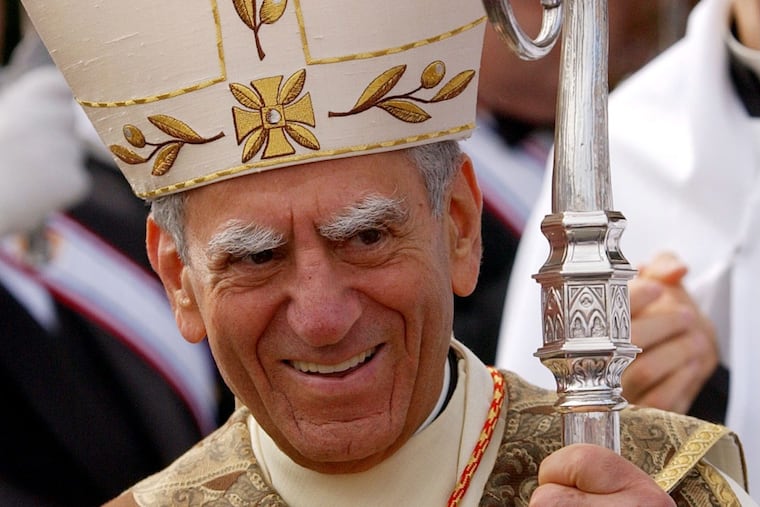 Former Philadelphia Cardinal Anthony, in a 2003 photo.