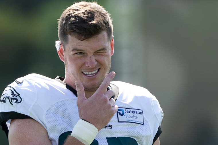 Safety Reed Blankenship is entering his fourth season with the Eagles.