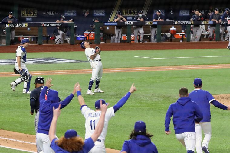 The Dodgers won their third NL pennant in four seasons with a Game 7 victory against the Braves.