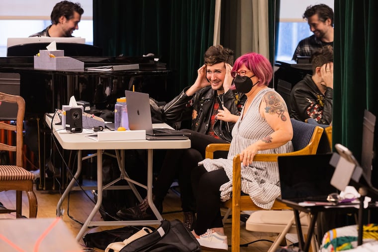 Max Vernon and Erin Courtney, co-creators of "The Tattooed Lady," a world premiere musical coming to the Philadelphia Theatre Company.