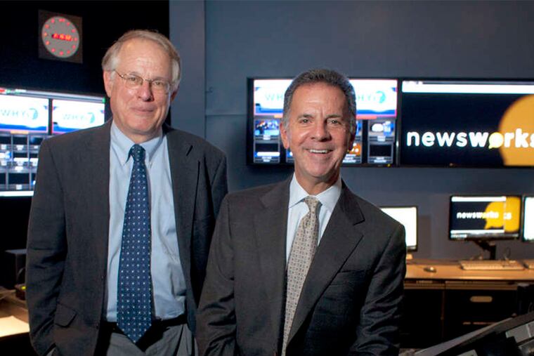 At the beginning of September, Chris Satullo, the former vice president of news and civic engagement at WHYY (left), was summoned to see station president and CEO William Marrazzo (right). Satullo left the meeting without a job.